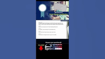 Scrum Master Certification Question 252 #agile #scrum #scrumcertification  #scrummaster #psm