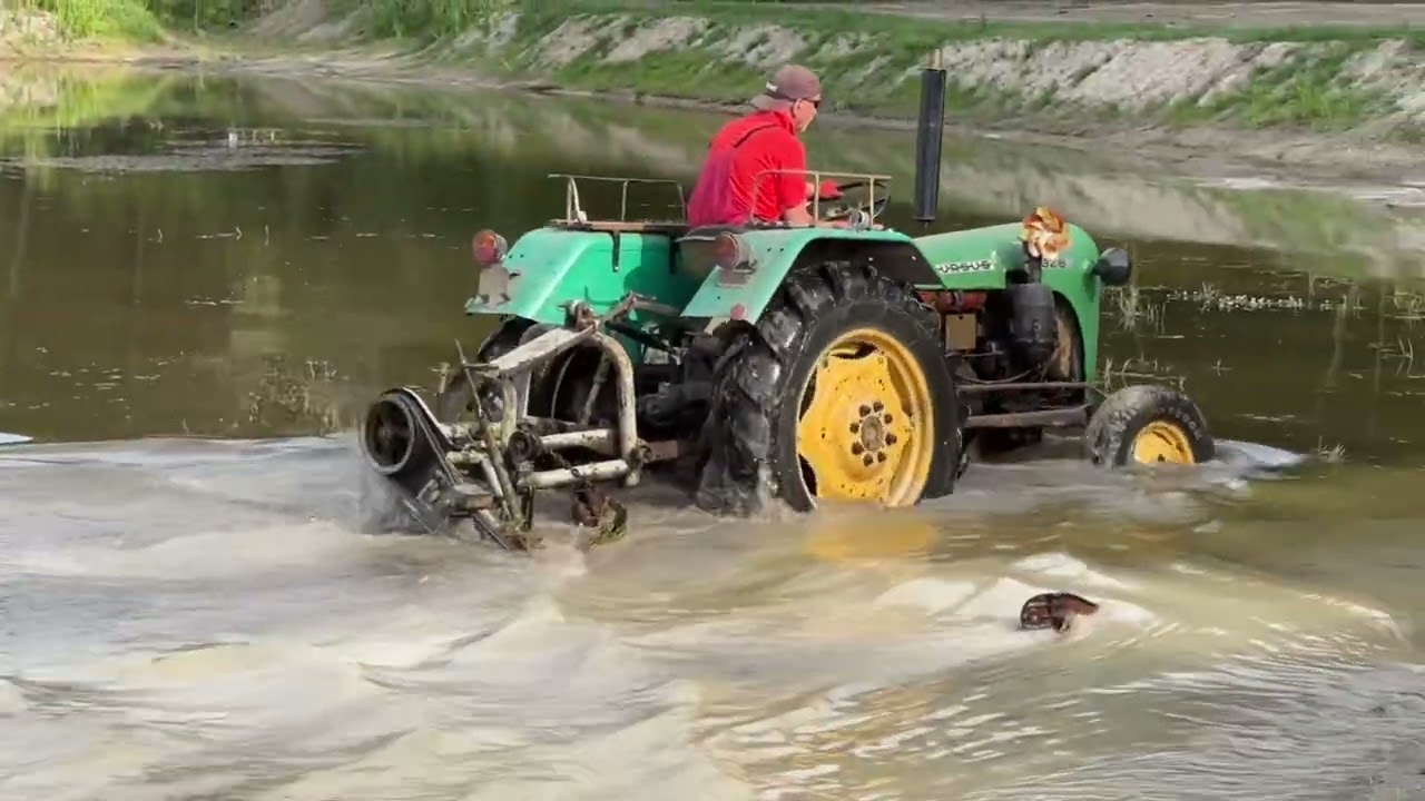 Hydro koszenie Ursus C328 i kosiarka listwowa Osa.