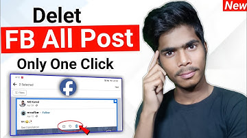 How To Delete All Post On Facebook || FB Posts delete one click || delete all post on facebook 2022