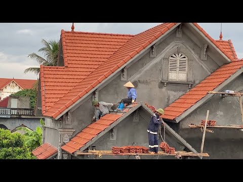 Simple no screws roof tile installation tips and techniques - Amazing Construction Technique