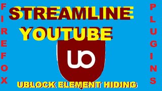 Streamline Youtube With Ublock Element Hiding