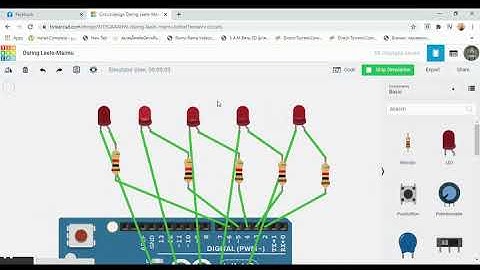 จำลองการต่อ วงจรไฟกระพริบ Ardunio ด้วย thinkercad ครับ code ในคอมเม้นนะครับ
