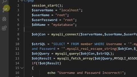 วิธีทำระบบ Login แบบ 2 Level step by step php+mysqli