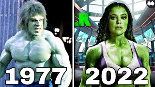 Evolution of HULK in Movie \& TV 1977 To 2022 \/ She HULK