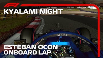 F1 2021 Esteban Ocon Onboard Lap Kyalami Night Circuit | Rfactor F1 2021 (Rfactor TV HUD)