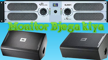 NX audio DJ801 Amplifier.. Monitor bjega kiya isme