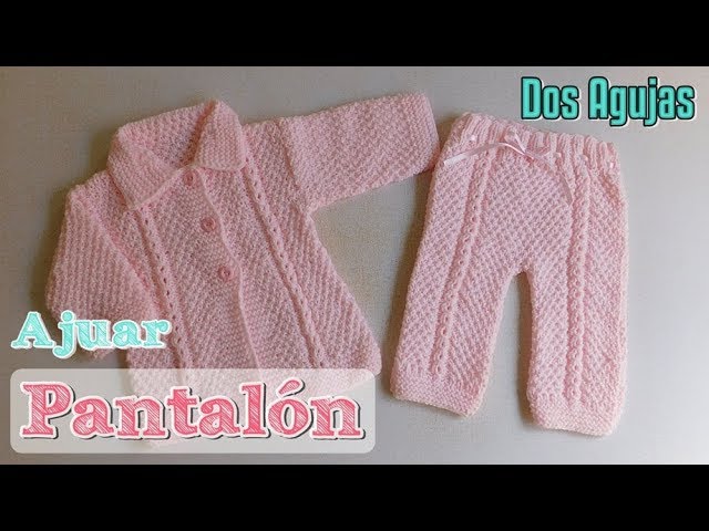 Pantalón para bebe a dos agujas, YouTube