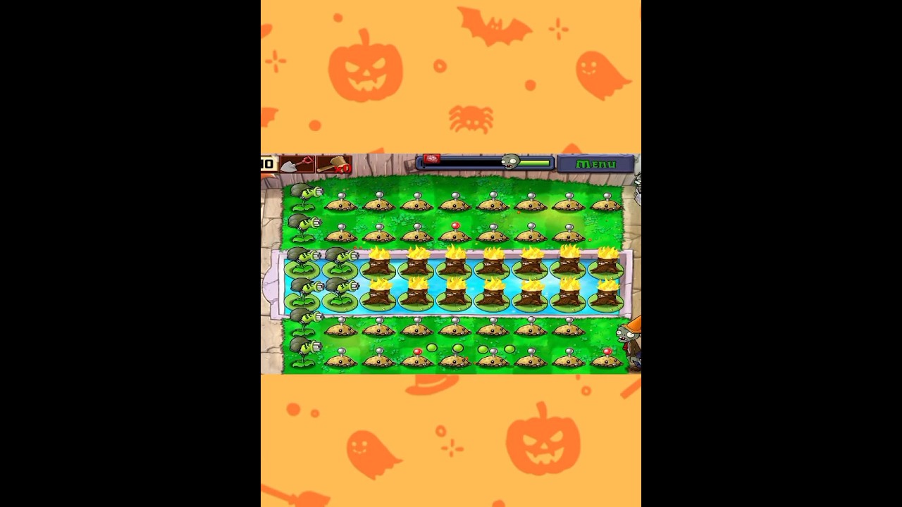 Gatling pea vs all hard zombies army 