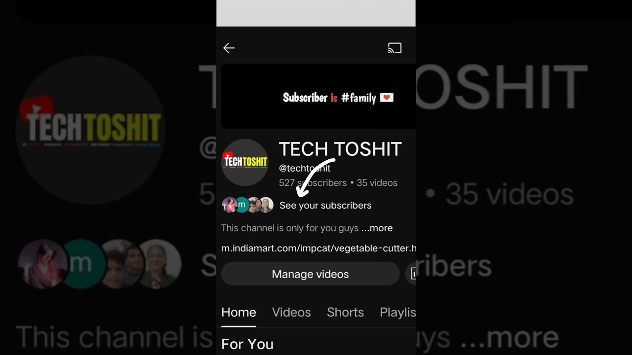 how to see subscribers on youtube New Feature 2025 | #shorts #short #feature 😱
