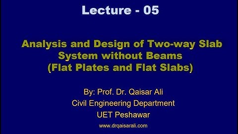 Lecture 05 Part I|Analysis and Design of Two-way Slab System without Beams