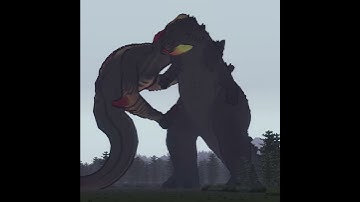 T-REX AND GODZILLA VS SKULL CRAWLER PART 2 #edit #shortsviral #viralvideos #T-REX #skullcrawler
