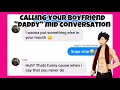 Calling your boyfriend "daddy" mid-conversation 18+ Haikyuu texts