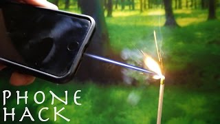 Turn Your Smartphone Into a BURNING LASER POINTER!?!?