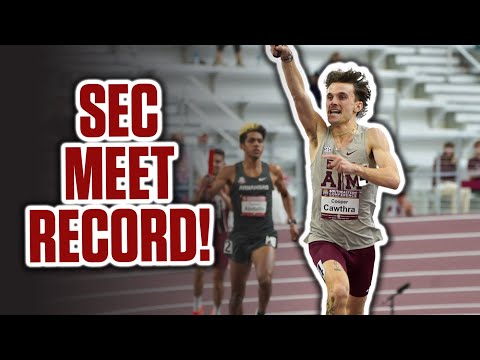 Texas A&M Sets MEET RECORD In Men's DMR At 2025 SEC Indoor Championships