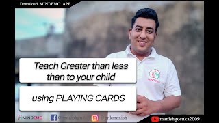 how to teach greater than and less than Equal to sign using playing cards | UKG Maths screenshot 5