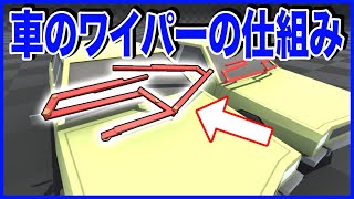 車のワイパーのリンク機構の仕組みを２種類紹介【物理エンジン】