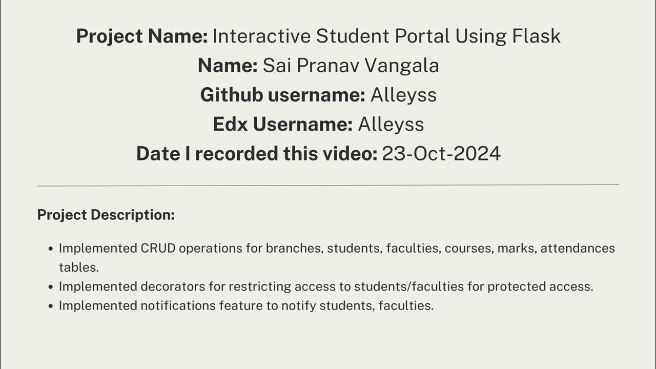 CS50 Final Project - YouTube