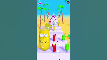🍓🧃🥤 Satisfying colorful Mobile Game 🌈 JUICE RUN Gameplay Walkthrough level 145 🍇🍍 #shorts #JuiceRun