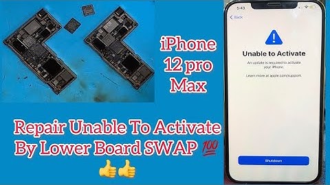 iphone 12 pro max unable to activate fix lower board swap 💯