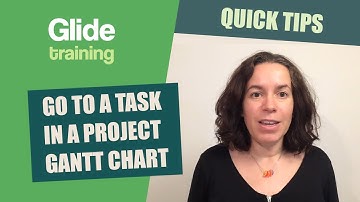 Quickly go to a task in a Microsoft Project Gantt Chart