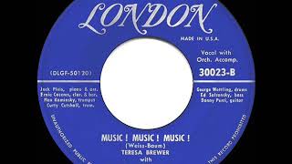 Video thumbnail of "1950 HITS ARCHIVE: Music! Music! Music! - Teresa Brewer (her original #1 version)"