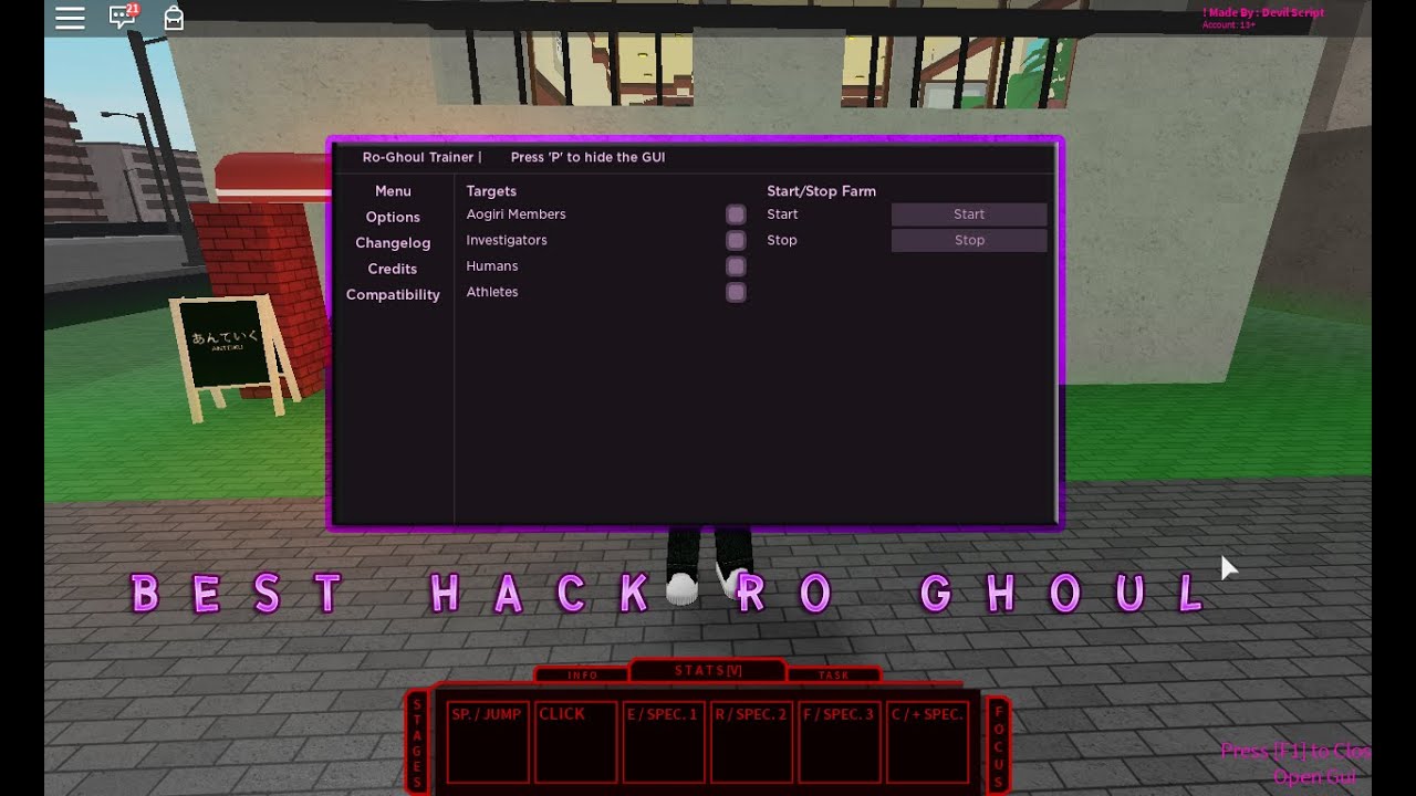 Hack Ro Ghoul Devil Script Youtube
