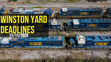 CSX Winston Yard Locomotive Deadlines 11/11/25 ft. CSX 1852, 7765, MEC 7594, MEC 7595 & More!