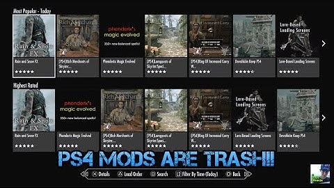 Skyrim Remastered! Ps4 mods Are TRASH!! Crashes!! (PC FAN BOY TRASHES PS4 MODS!)