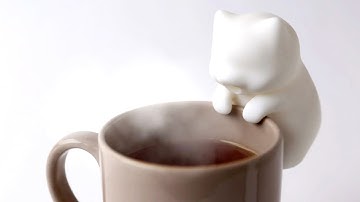 This Tiny Cat Robot Sits On Your Mug and ‘Blows’ On Your Hot Beverage