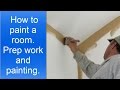 How to paint a room professionally.