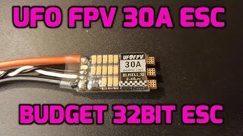 UFO FPV 30A BLHeli_32 ESC // Noise Test and Overview