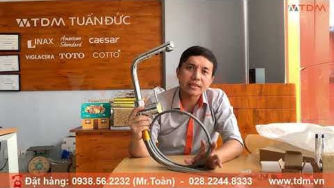 TDM.VN | Đập hộp vòi rửa chén rút dây Caesar K915C - K915 nóng lạnh có 2 chế độ rửa chính hãng