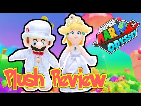 MARIO＆PEACH WEDDING STYLE Super Mario Odyssey Mario & Peach Wedding Dress Style Plush