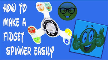 How to Make A Fidget Spinner WITH BEARINGS DIY! Using common household items! Life Hack Lab