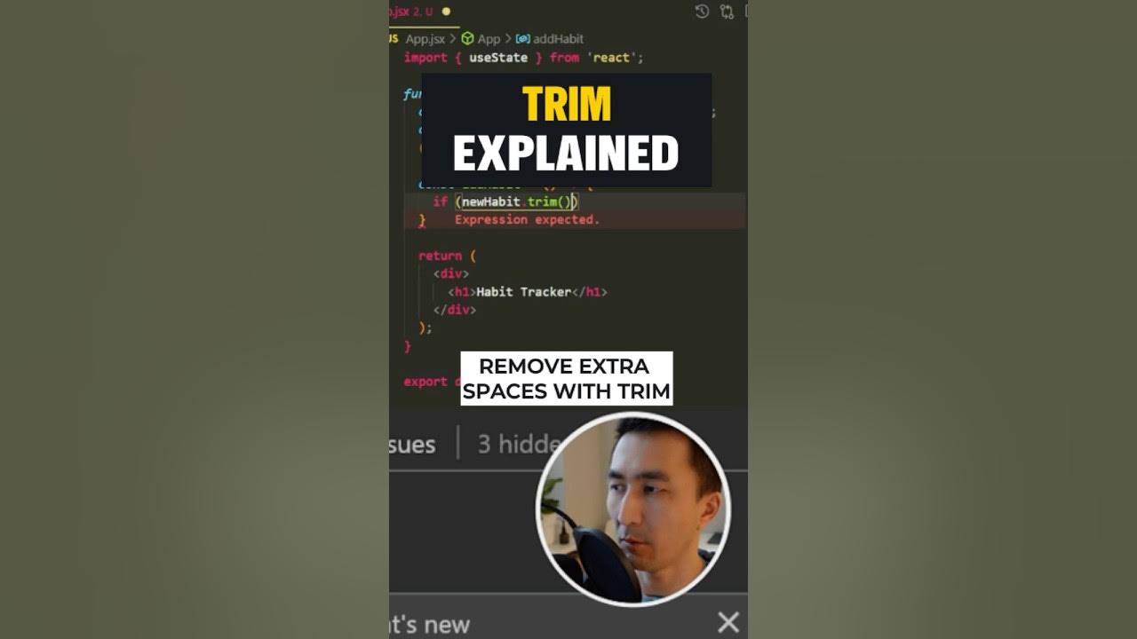 JavaScript trim Method Explained! - YouTube