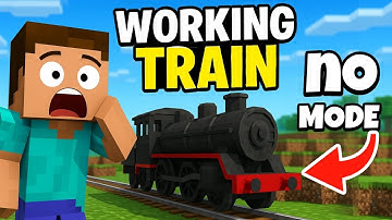 This 🚂Train Actually Working In Minecraft! NO (Mode, redstone, command block) @YOGESHCURSEGAMER