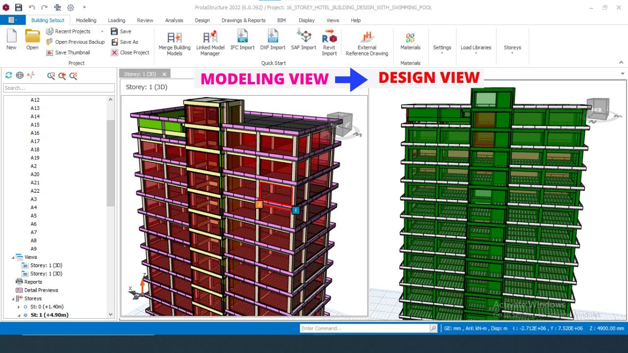 Industrial Building Design Software with Analysis & Detailing