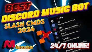 How To Make a Music Bot For Discord Premium Slash Commands Support 2024 Free 24/7 Hosting No Replit