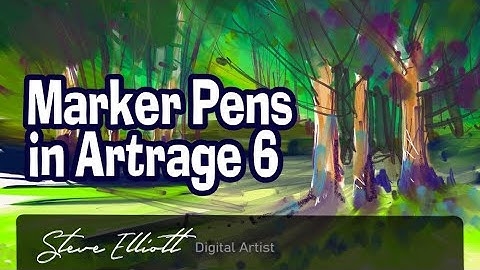 15 minutes trying the marker pens in Artrage 6