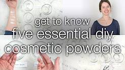 Cosmetic Powders: Titanium Dioxide, Zinc Oxide, Sericite Mica, Kaolin Clay, and Starch