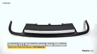 Vicrez Rear Bumper Diffuser vz100676 | Audi A5 Sedan 2008-2011 | Overview