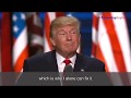 Learn English Language by Listening to Trump's Speech