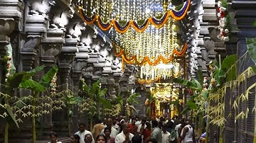 Maha Shivaratri 2025 | Srikalahasti Temple Flower Decoration and Lighting Visuals