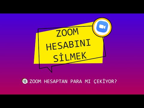 ZOOM HESAP SİLME- ZOOM HESAPTAN PARA MI ÇEKİYOR?!