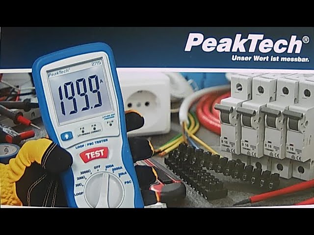 PeakTech 2700 - Mesureur Numérique de Résistance de Terre à 3 ½ chiffres