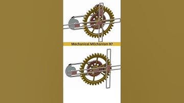 2 in 1 Mechanical Mechanism Explained | 3 Gear Sliding Bar System CAD Animation