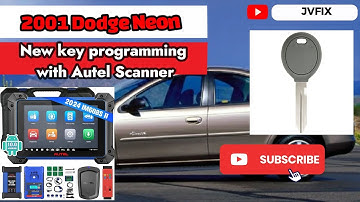 How to program a dodge stratus/neon key and retrieve the pin code gray key/autel IM608 all keys lost