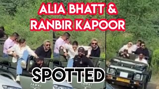 Alia bhatt and Ranbir kapoor spotted at Jungle