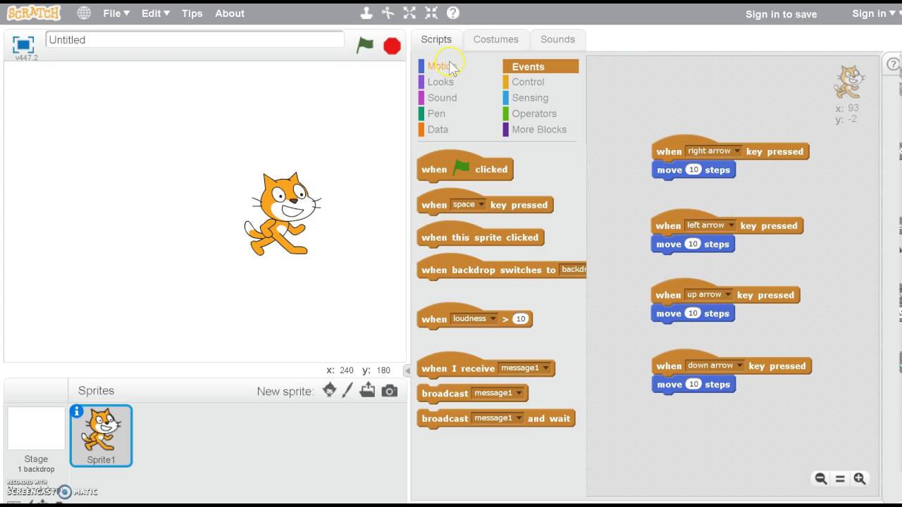 First tutorial using Scratch - YouTube