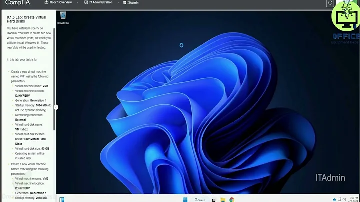 8.1.6 Lab Create Virtual Hard Disks | CompTIA TestOut PC Pro